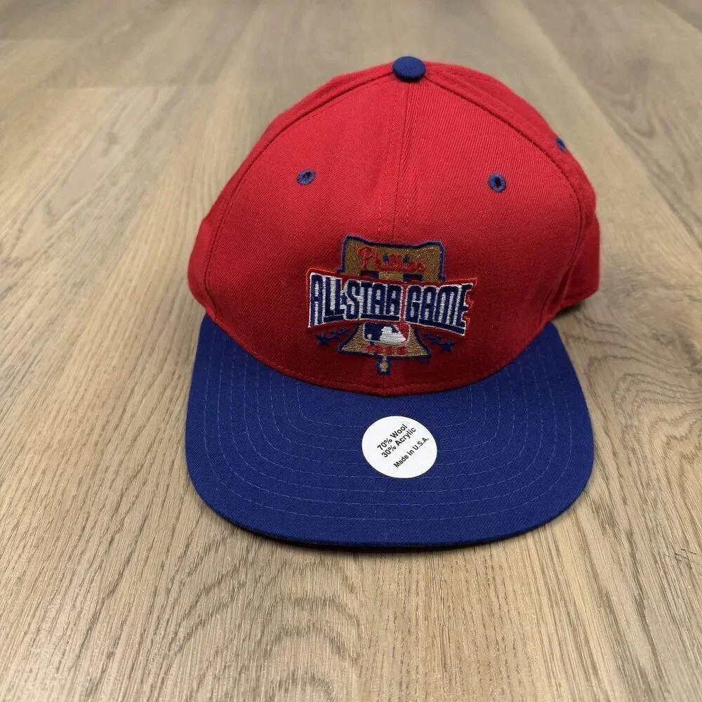 Vintage Philadelphia Phillies Hat Cap Snap Back Mens One Size All Star New Era